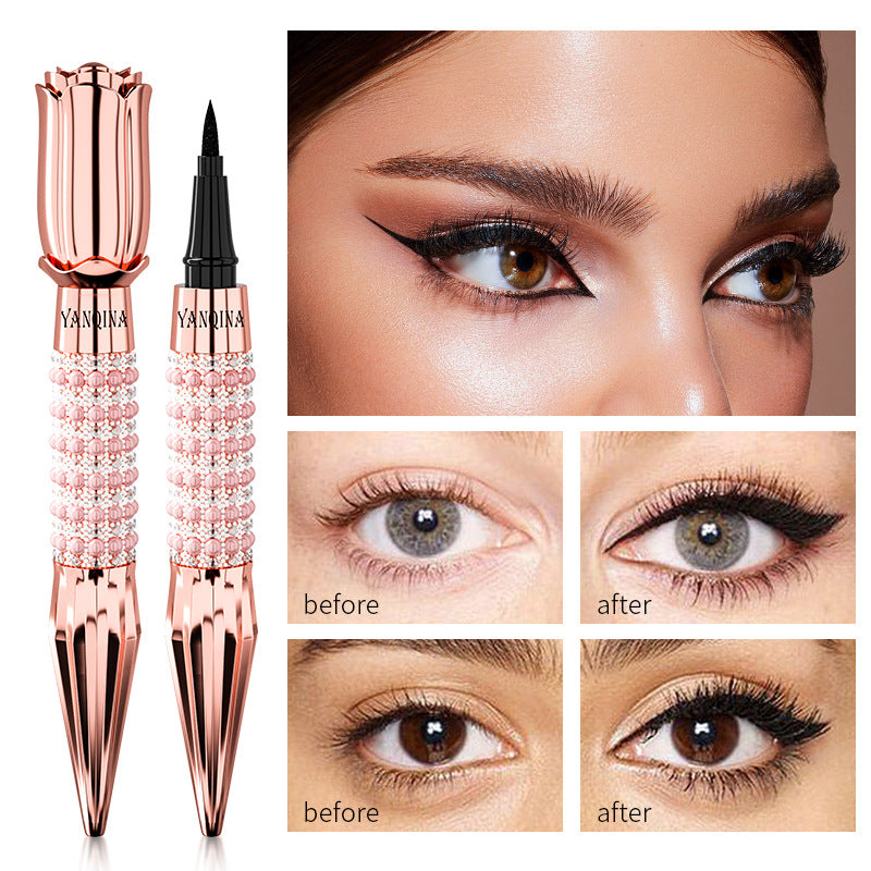 Waterproof And Sweat-proof Not Smudge Cool Black Color Liquid Eyeliner