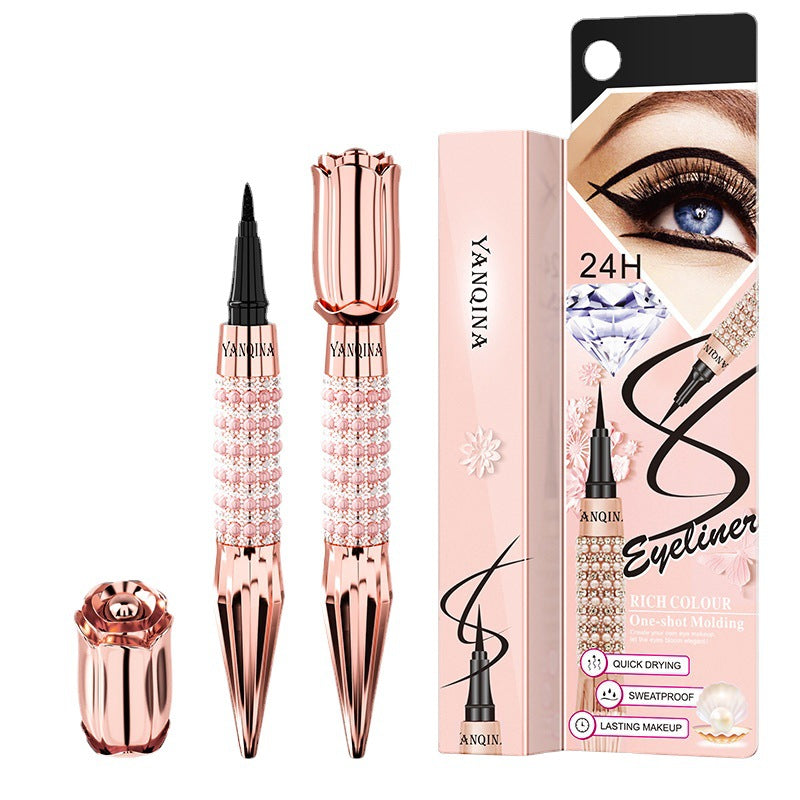 Waterproof And Sweat-proof Not Smudge Cool Black Color Liquid Eyeliner