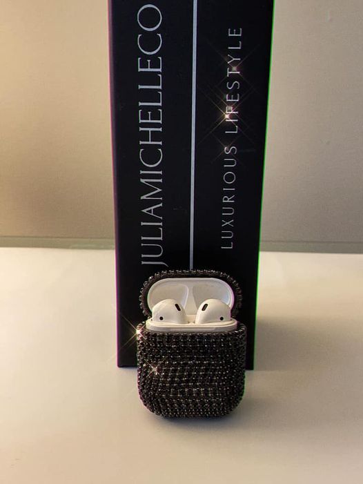 Black Crystal Diamond  Airpod  Case